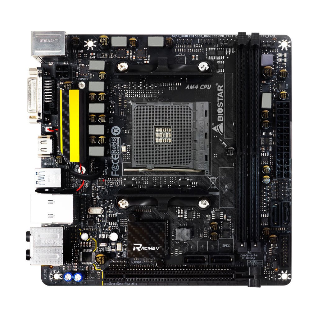 Clearance ส่งด่วน+โค้ดลด ITX X370GTN BIOSTAR MAINBOARD X370 MB AM4 AMD mini เมนบอร์ด