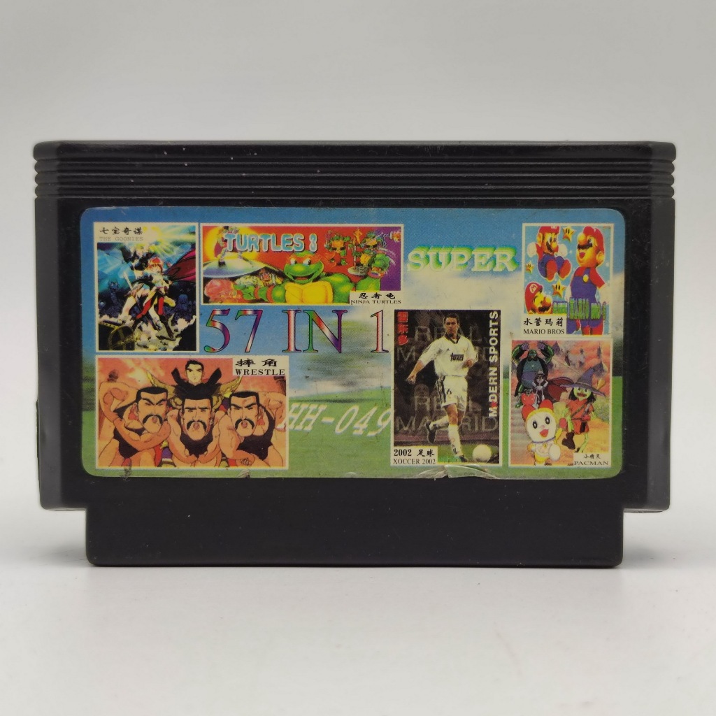 Famicom 57 in 1 ตลับก๊อป รวมเกม [bootleg][FC] Goonies , Mario , Pacman etc ..