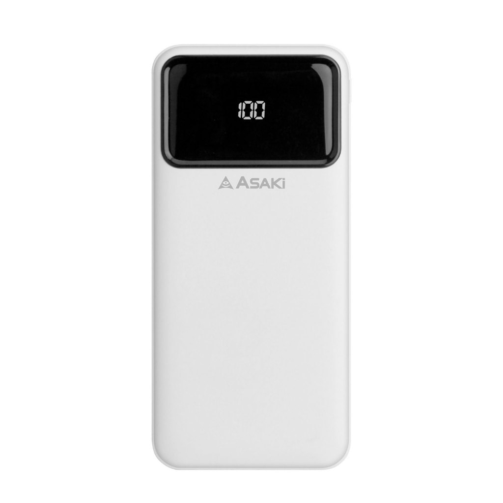 Asaki Powerbank 10000 mAh. มี มอก.พาวเวอร์แบงค์ เเบตเตอรี่สำรอง จอ LED รุ่น A-B3560 รับประกัน 1ปี