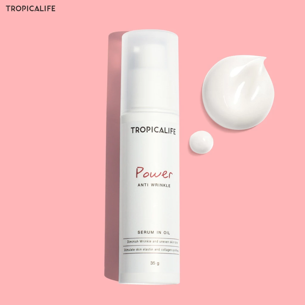เซรั่มลดเลือนริ้วรอย สกินแคร์ธรรมชาติ ผิวอ่อนเยาว์ POWER ANTI WRINKLE SERUM IN OIL 35g. thumbnail 6