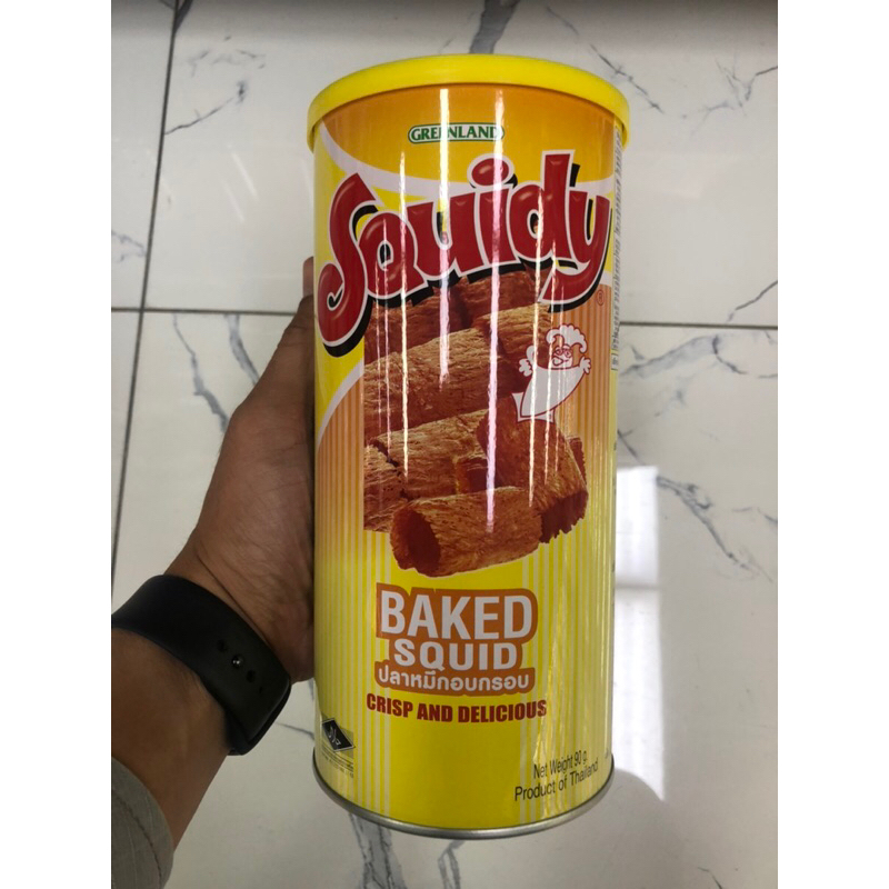 ปลาหมึกอบกรอบปรุงรส SQUIDY สควิดดี ขนาด 90g.