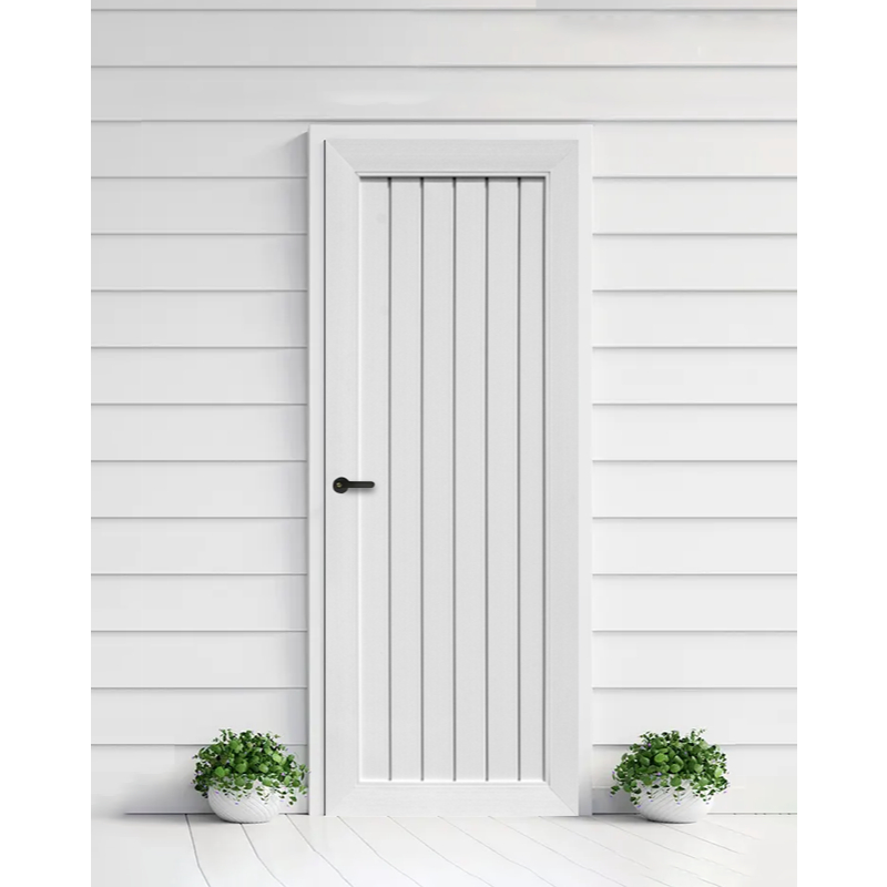 ประตู uPVC Eco-door ขนาด 80 x 200 ซม. มี 2 รุ่น TLW, TLW 1 แบบเจาะลูกบิด สีขาว สามารถใช้ได้ทั้งภายนอกและภายใน - รูปที่ 2