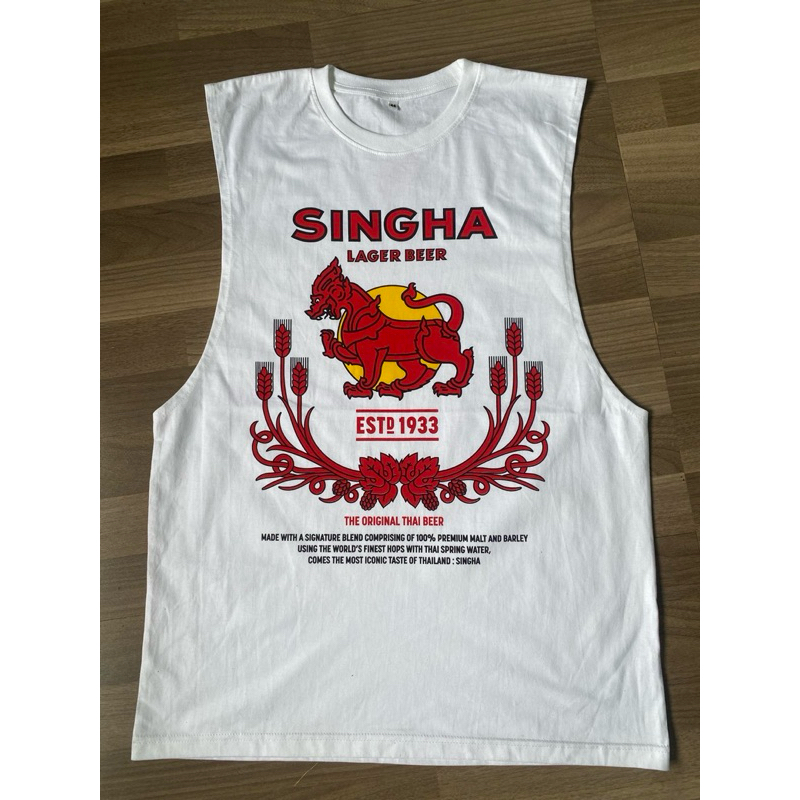 เสื้อยืดสิงห์แขนกุด งานหลุด QC