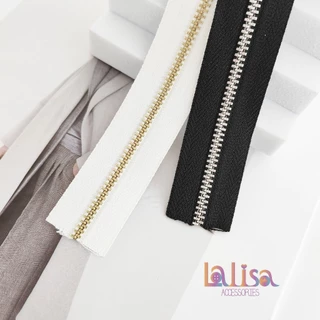 ซิปฟันโลหะไม่ขึ้นสนิม เส้นละ1 หลา(90 เซ็น)ไม่ตัดแบ่งแจ้งในแชท (Alloy)zipper(E-1-B,C,D,WH-0251)