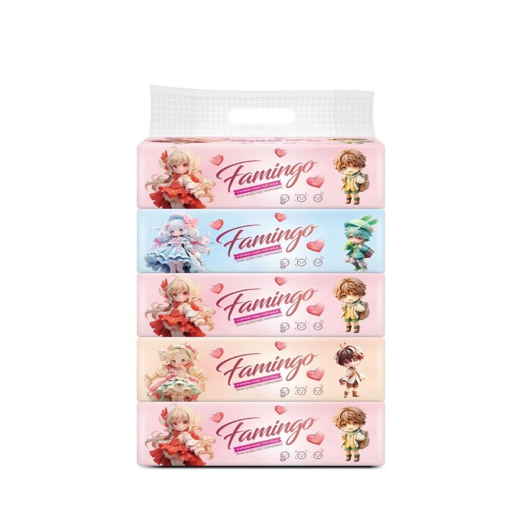 พร้อมส่งราคาสุดคุ้ม ทิชชู่ 1หิ้ว5 ห่อ แบบยาว กระดาษทิชชู่ หนา ทิชชู่แบบดึง เหนียว ไม่เป็นขุย - รูปที่ 4