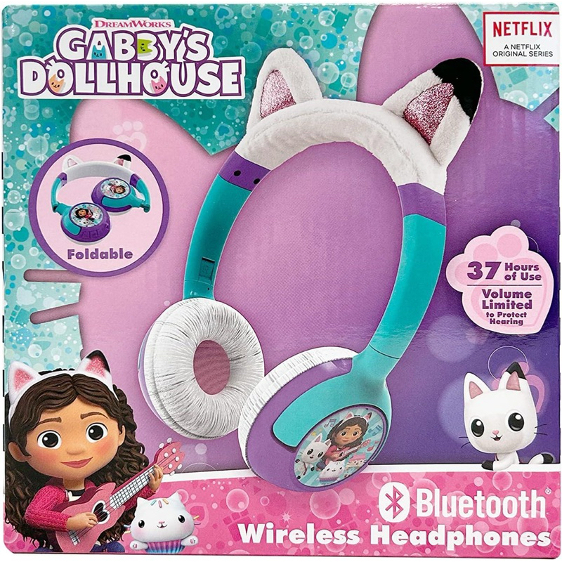 eKids Gabbys Dollhouse Kids Bluetooth Headphones