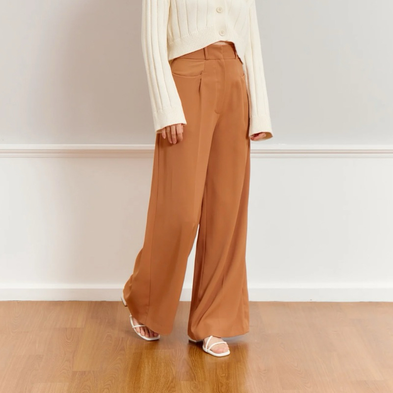 SISMANIA Proper Pants กางเกงขายาวเอวสูง