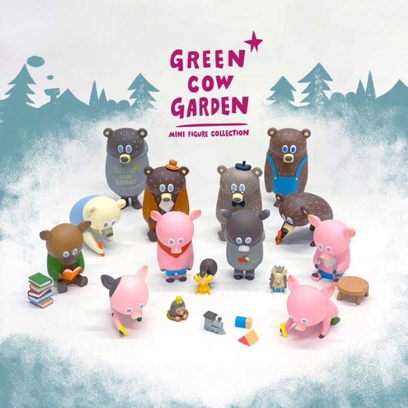 พร้อมส่ง แบบเลือกตัวแกะซองเช็คตัว How2work GREEN COW GARDEN