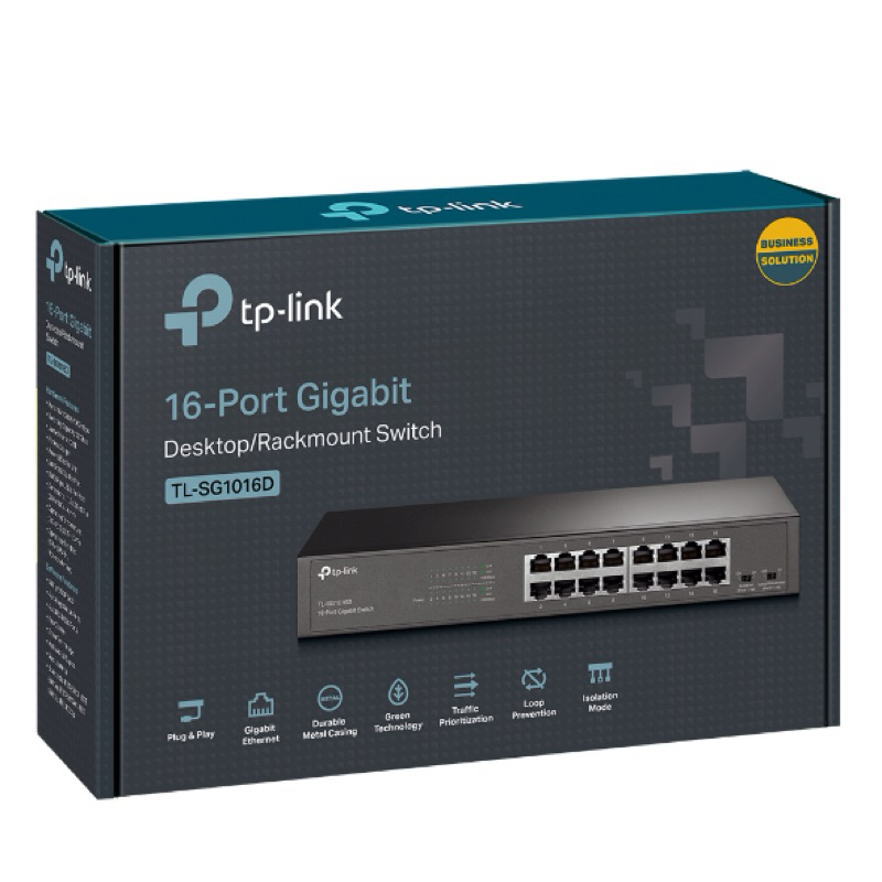 Gigabit Switching Hub 16 Port TP-LINK TL-SG1016D V12