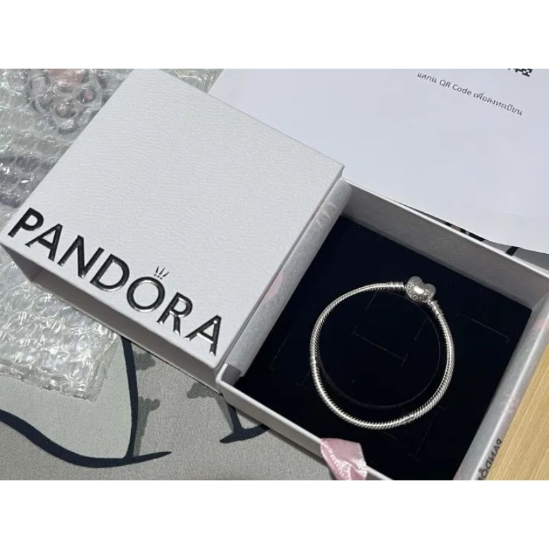 กำไลข้อมือ Pandora หัวใจ กำไลแพนโดร่า