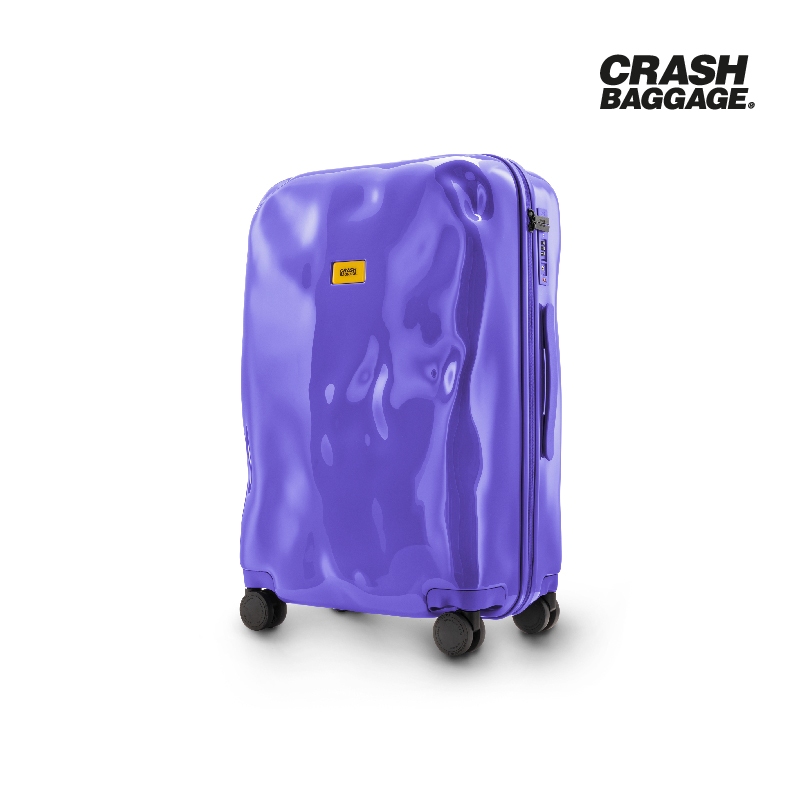 CRASH BAGGAGE กระเป๋าเดินทาง รุ่น TONE ON TONE สีม่วง ขนาด 26.8" รับประกัน 5 ปี