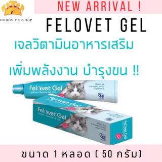 Felovet Gel เจลอาหารเสริมกลิ่นปลาบำรุงแมว แมวผอม ป่วย พักฟื้น 50g