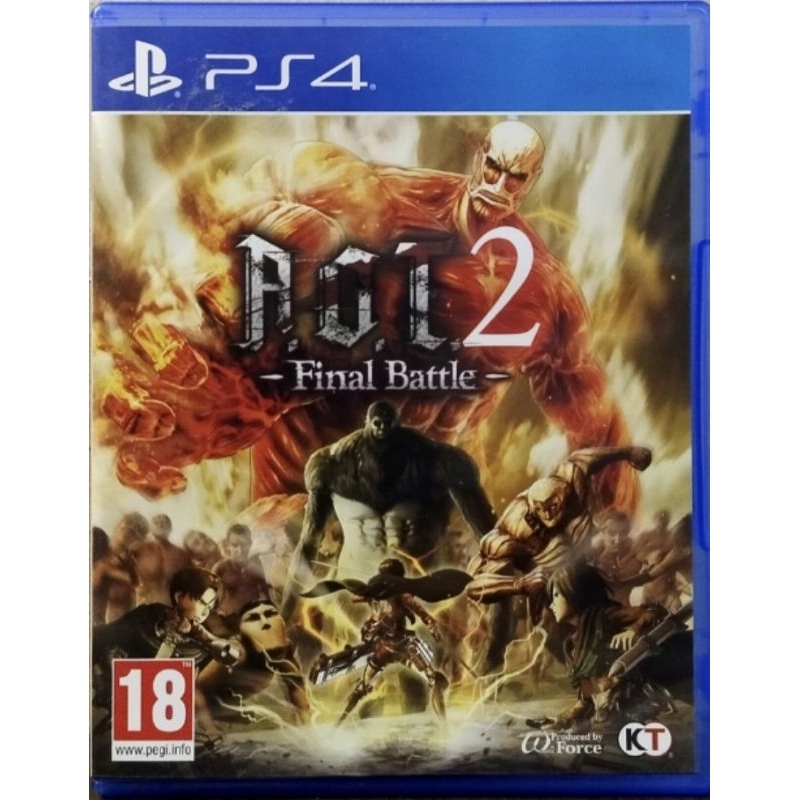 [พร้อมส่ง] PS4 game  (มือ2) Attack on titan1-2 (โซน2EU)