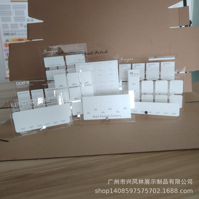 ชาร์ตตั้งโชว์ตัวอย่างสีทาเล็บ ชาร์ตสีทาเล็บเจล 1 ชุดพร้อมอุปกรณ์ สินค้าพร้อมส่ง