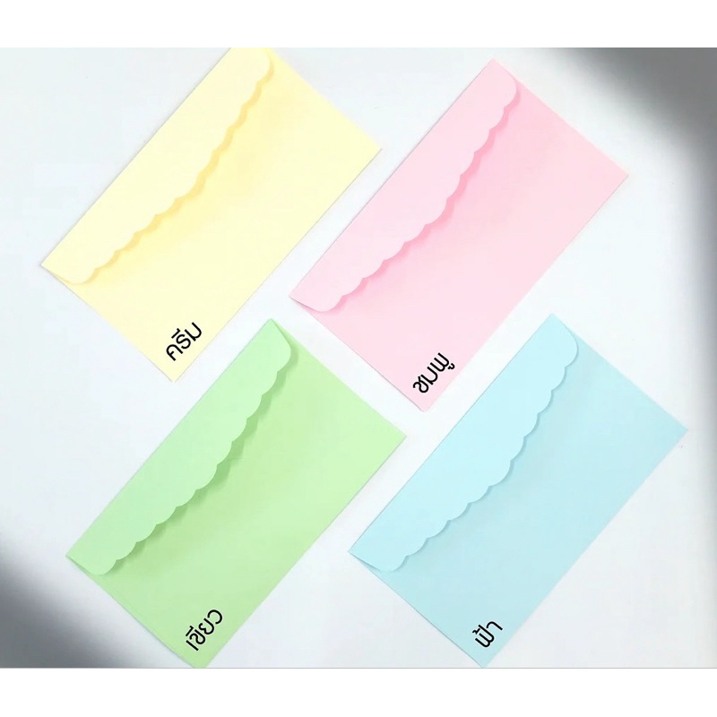 ซองใส่การ์ด ขนาด 4×7.5 นิ้ว (1 แพ็ค/50 ซอง) ซองปอนด์หนา 80 แกรม