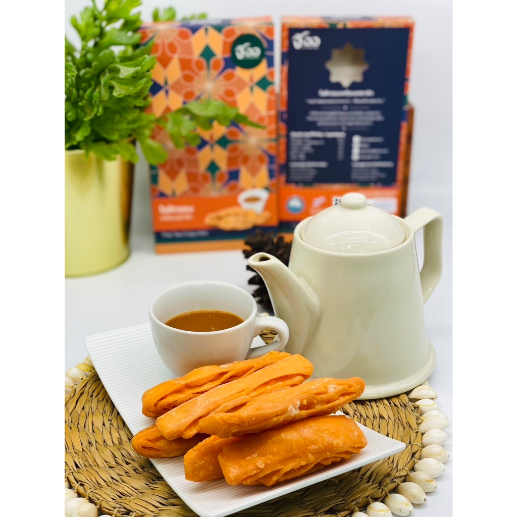 โรตีกรอบขนมพื้นเมืองภาคใต้ รสชาชัก สูตรต้นตำรับ หอมหวาน ปริมาณ 120 กรัม ของดีเมืองกระบี่