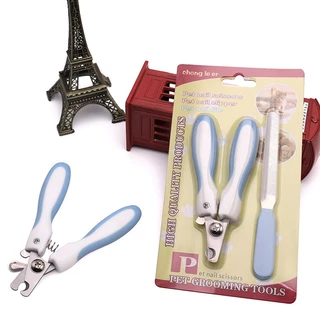 Boqi factory กรรไกรตัดเล็บแมว กรรไกรตัดเล็บสุนัข Pet Nail Clipper ที่ตัดเล็บสุนัข-แมว +ที่ตะไบ S(5027+A2). L(5026+A)