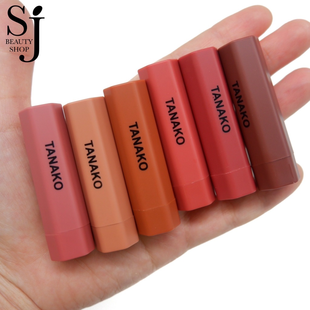 TANAKO Color Satin Lipstick Set เซตลิปสติกซาติน เนื้อนุ่มลื่น สีสันเป็นธรรมชาติ ไม่ตกร่อง 6แท่ง 6สี