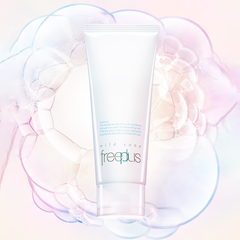 Freeplus โฟมล้างหน้า ฟรีพลัส MILD SOAP A เพื่อผิวแพ้ง่าย ขนาด 100กรัม Amino Acid Mild Facial Cleanse