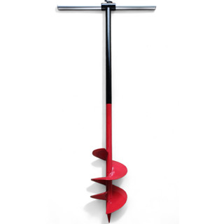 สว่านเจาะดินมือหมุน หัวเจาะดินขนาด 6 นิ้ว ยาวทั้งตัว 1 เมตร