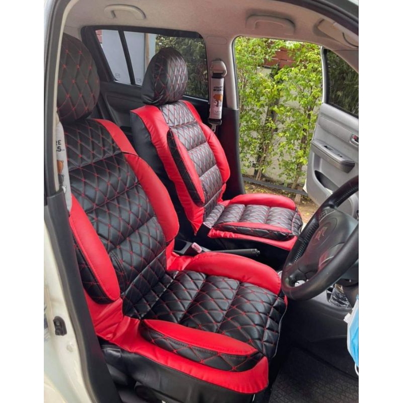 ชุดหุ้มเบาะ toyota mighty x ตรงรุ่น คู่หน้า 2 ประตู  หนังเป็นอย่างดี สวมทับเบาะเดิมได้เลยค่ะ
