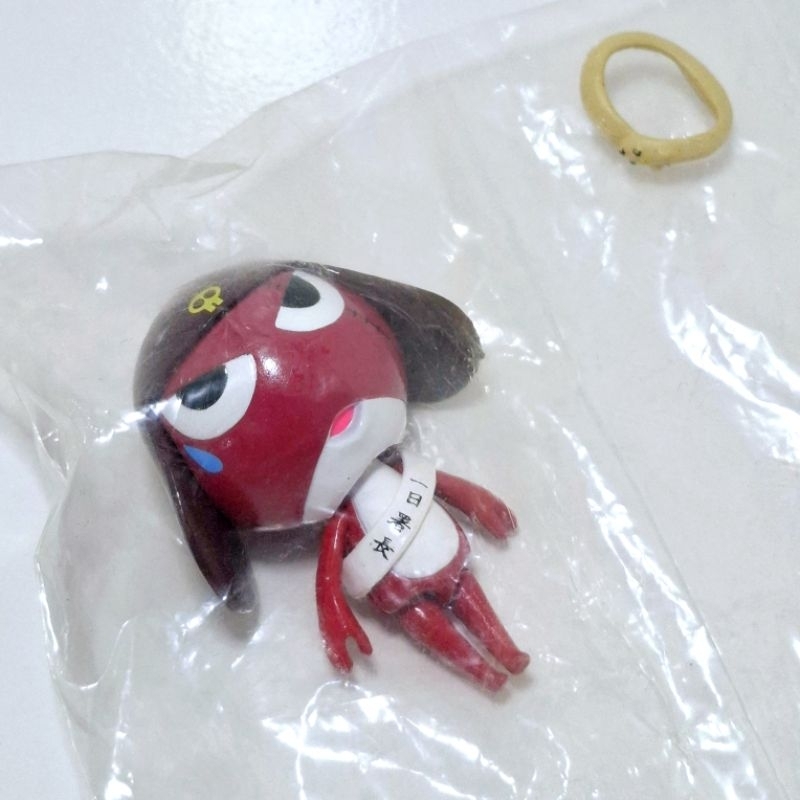 Keroro โมเดลกีโรโระ Giroro action ฐานใส งาน Banpresto ปี 2006 ของใหม่ ในถุงซีล ไม่มีกล่อง
