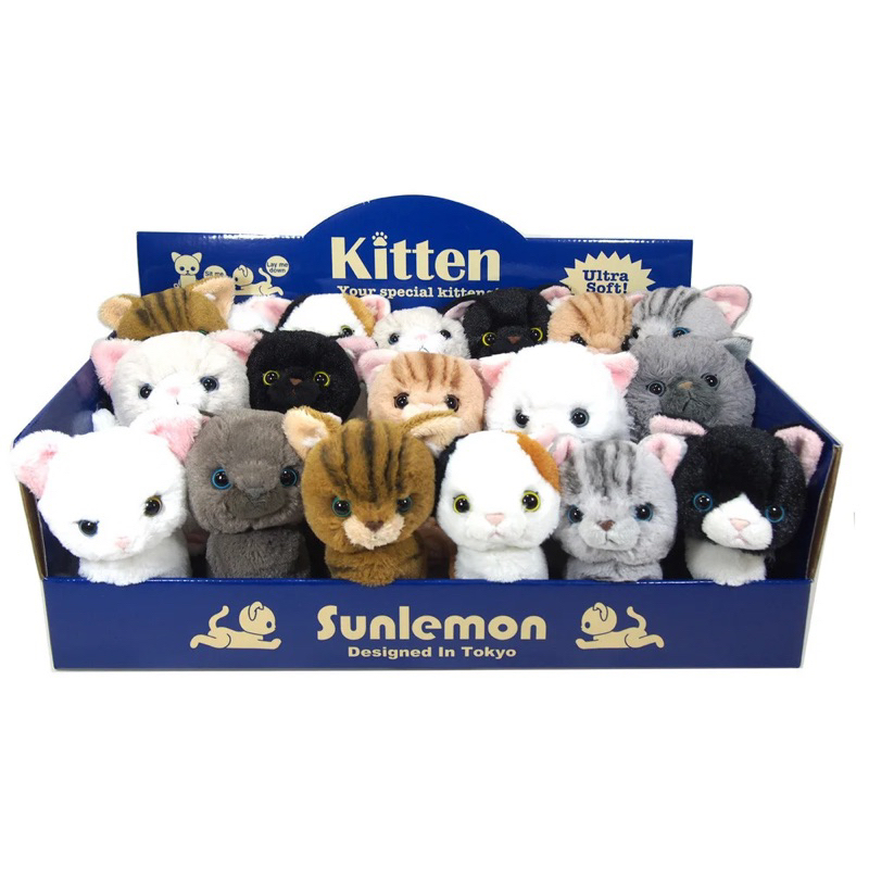 ( NEW & USED ) ตุ๊กตา แมว ซันเลมอน Sunlemon Plush Doll Kitten ลิขสิทธิ์แท้ From Japan 🇯🇵