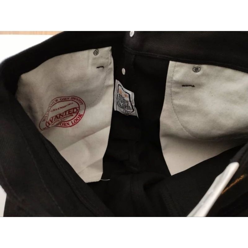 wแลง ยีนส์สีดำ แลง superblack ขากระบอกตรง  ผ้าสวยผ้าหนา