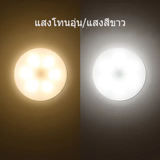 ไฟเซ็นเซอร์ร่างกายมนุษย์อัจฉริยะ โคมไฟติดผนัง LED, โคมไฟข้างเตียง, ไฟกลางคืนทรงกลม