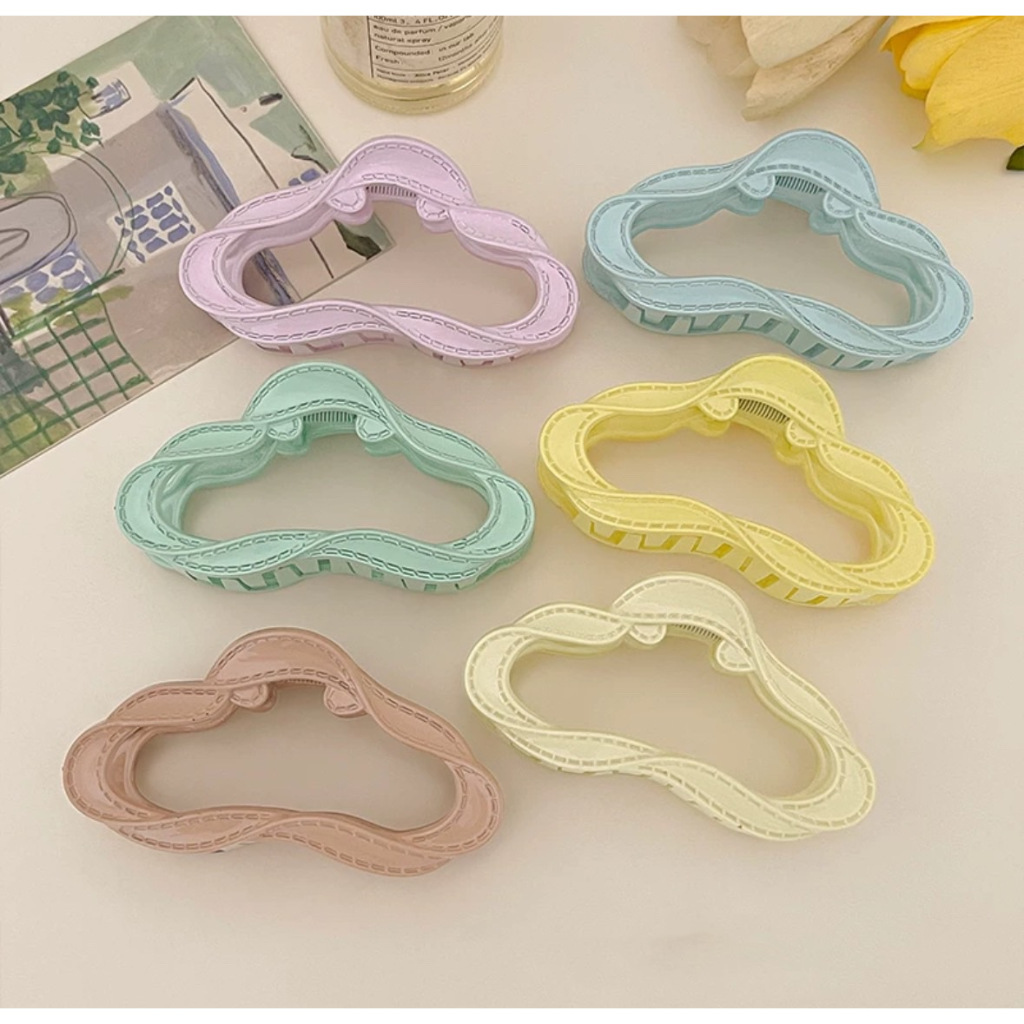 GBX-กิ๊บหนีบผม ก้อนเมฆ สีพาสเทล เครื่องประดับผม พร้อมส่ง