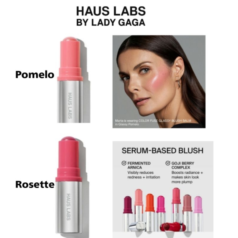 (พร้อมส่งค่ะ)Haus Labs COLOR FUSE GLASSY BLUSH BALM STICK