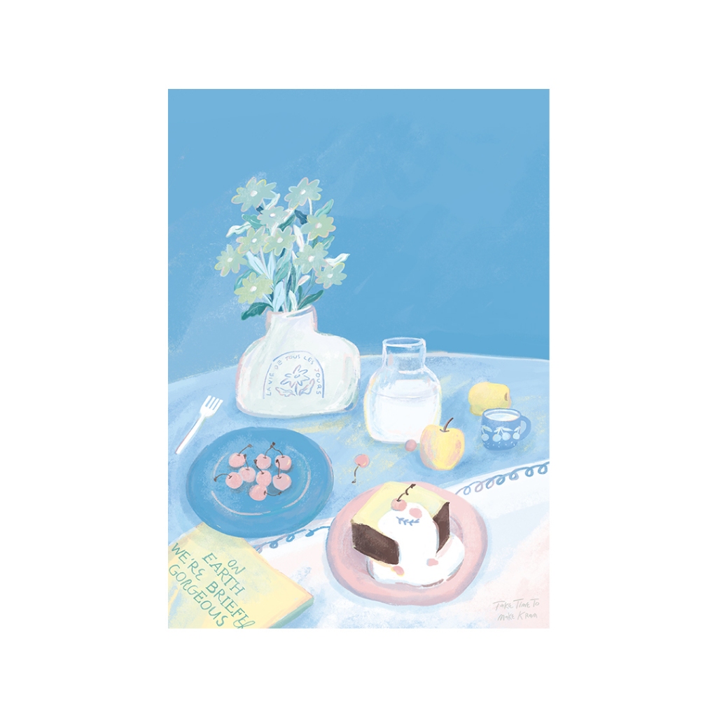 [Take Time To Make Kraam] Poster Blue period no.1 A4