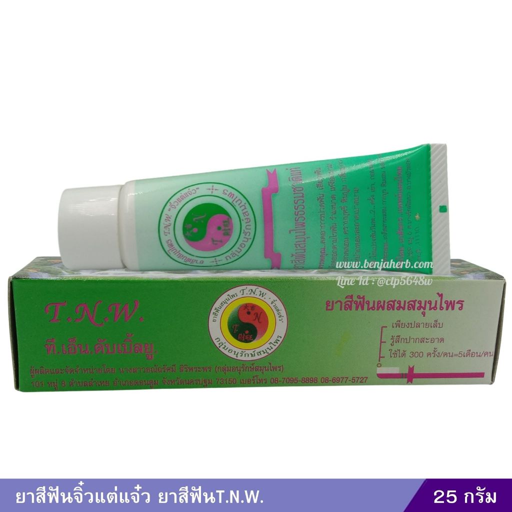 ยาสีฟันจิ๋วแต่แจ๋ว ยาสีฟันT.N.W. (25 กรัม)