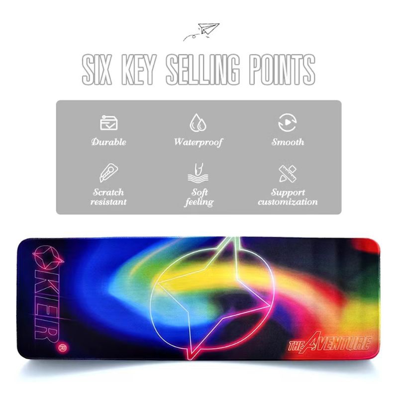 ของแท้💯% OKER รุ่น PA-212 แผ่นรองเมาส์ MOUSE PAD กันนํ้าได้ดี