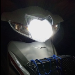 หลอดไฟหน้า LED แบบแท่ง มอเตอร์ไซค์ ขั้วกลม2จุด (สว่างเพิ่ม 100%) H6-8 40W 12v 1หลอด - รูปที่ 7