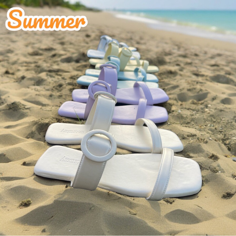 รองเท้าแฟชั่นผู้หญิงATOMroom-รุ่น Candy Summer  พื้นนุ่มใส่สบาย