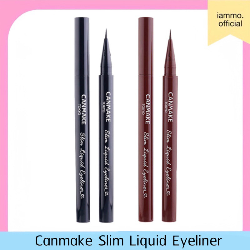 (สั่งในไลฟ์เหลือ 239฿) Canmake Slim Liquid Eyeliner แคนเมค อายไลเนอร์ปลายพู่กันเรียวเล็ก
