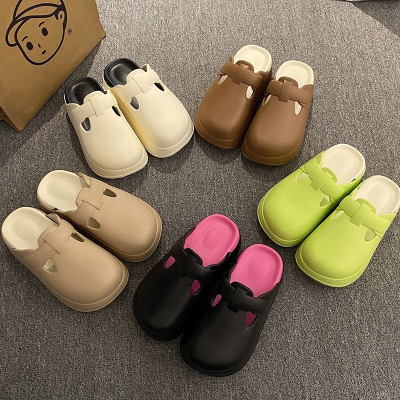 รองเท้า รองเท้าหัวโต ถอดพื้นได้ สูง 7 CM พื้นนุ่มใส่สบาย ไม่แข็ง เท้าอวบ แนะนำ+เพิ่มไซต์ KEG