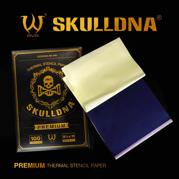 กระดาษลอกลายฟิล์ม SKULLDNA Premium Thermal Stencil Paper 1 กล่อง