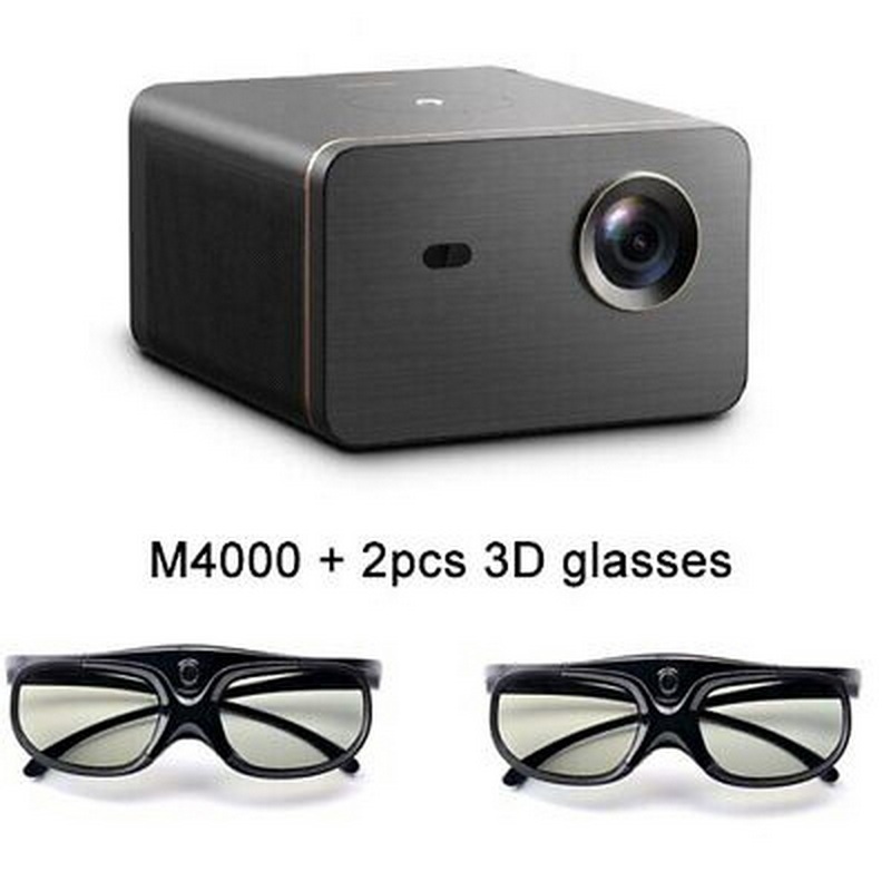 [Free 3D Glasses x 2] Changhong M4000 DLP 2000lm Projector Home Theater, 3D Support. Android 9.0, 4K Support