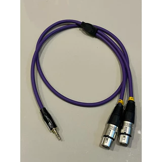 สาย3.5-xlrเมีย L/R ทำจากสายชีลสเตอDynacomหัว3.5ของTADAหัวxlrของmitsumi