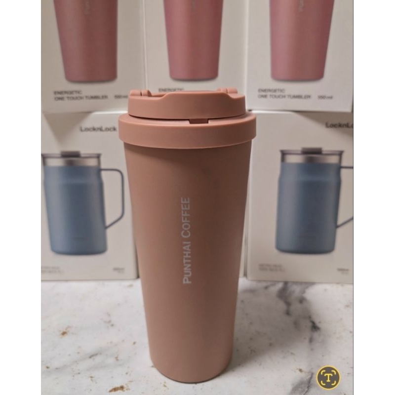 ส่งฟรี 💯 แก้วเก็บอุณหภูมิ LocknLock แท้💯LocknLock 550ml. one touch รุ่นHotฮิต