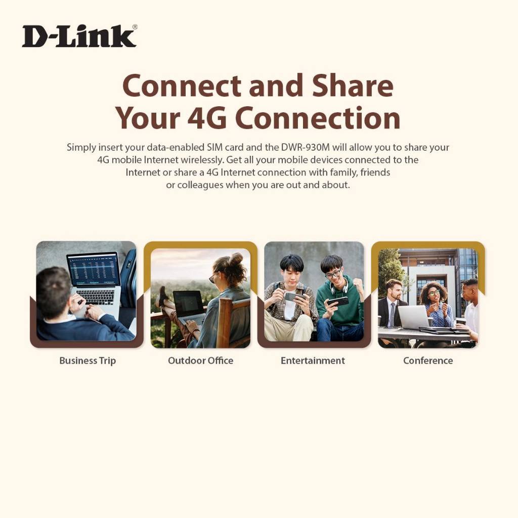DWR-930M 4G/LTE Pocket Wi-Fi ใส่ซิม พกพาได้ทุกที่