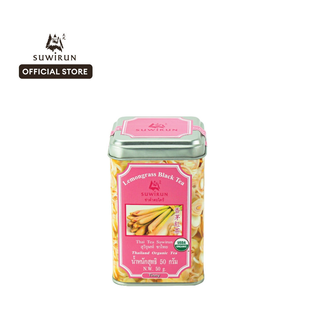 Tinny ชาดำตะไคร้ ขนาด 50 กรัม - สุวิรุฬห์ ชาไทย Suwirun Tea