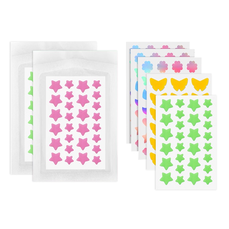 แผ่นแปะสิว สิวเสี้ยน น่ารัก ตัวละคร ดาว หัวใจ ผีเสื้อ แผ่นแปะสิว แผ่นแปะสิว ใส สีที่เหมาะสม สติกเกอร์ผิว - รูปที่ 3