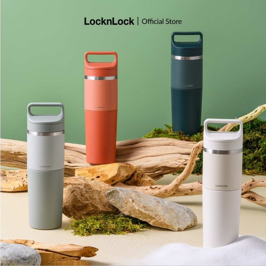 กระบอกน้ำเก็บอุณหภูมิ SLO 2 IN 1 Handle Tumbler 1000 ml LHC4332 LocknLock