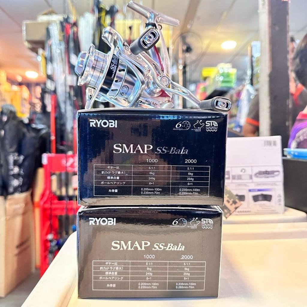 A01 RYOBI รอกสปินนิ่ง SMAP SS-Bala สีหรูหราโดนใจ ลูกปืนแสตนเลส 6+1 ตลับ