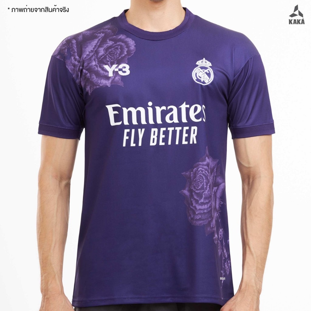 NEW เสื้อฟุตบอล มาดริด Y3 ม่วง ( Fan Ver.) 2024-25