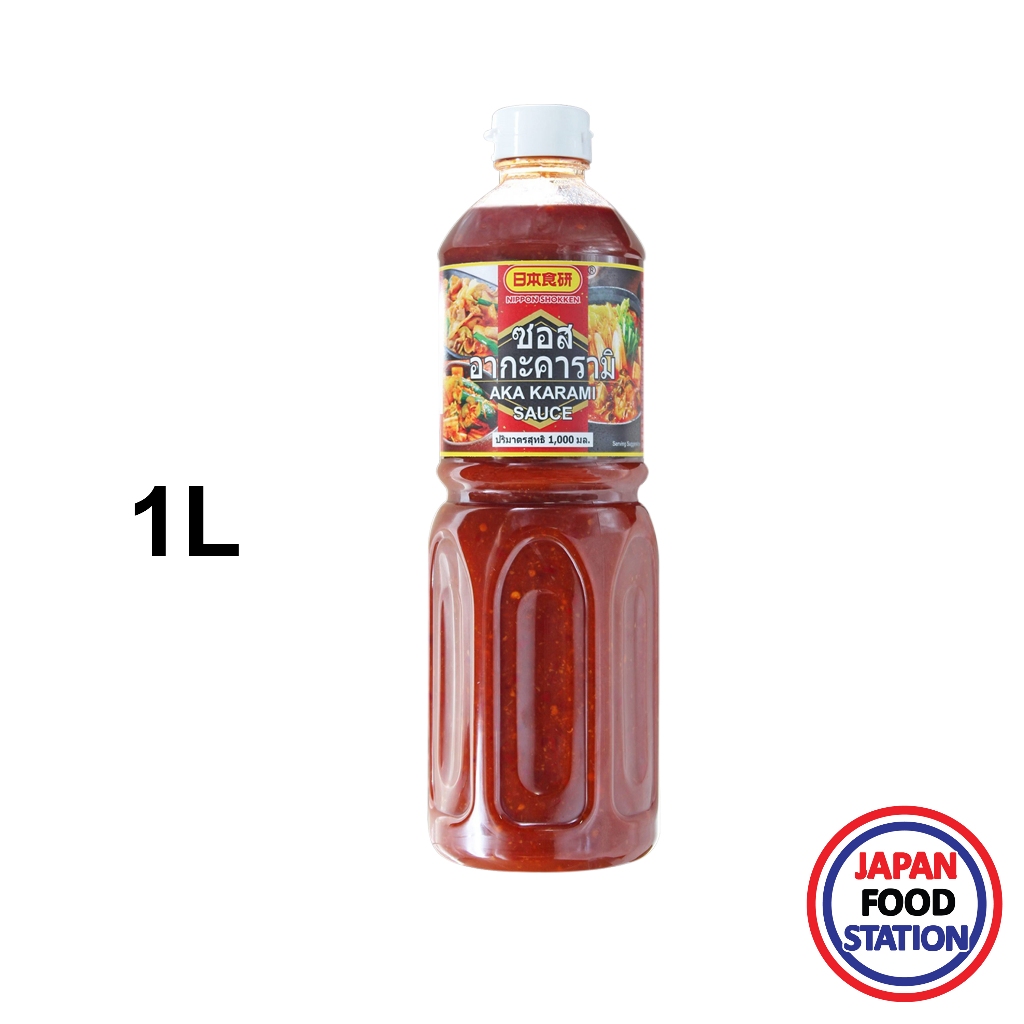 NIHON SHOKUKEN AKAKARAMI SAUCE 1L (17344) ซอสอากะคารามิ JAPANESE SAUCE