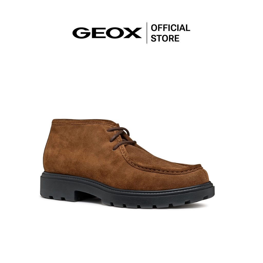 GEOX รองเท้าหนังผู้ชาย รุ่น U SPHERICA EC7 - BROWNCOTTO FW24 (U46FRDC6003M_H4BRXX)